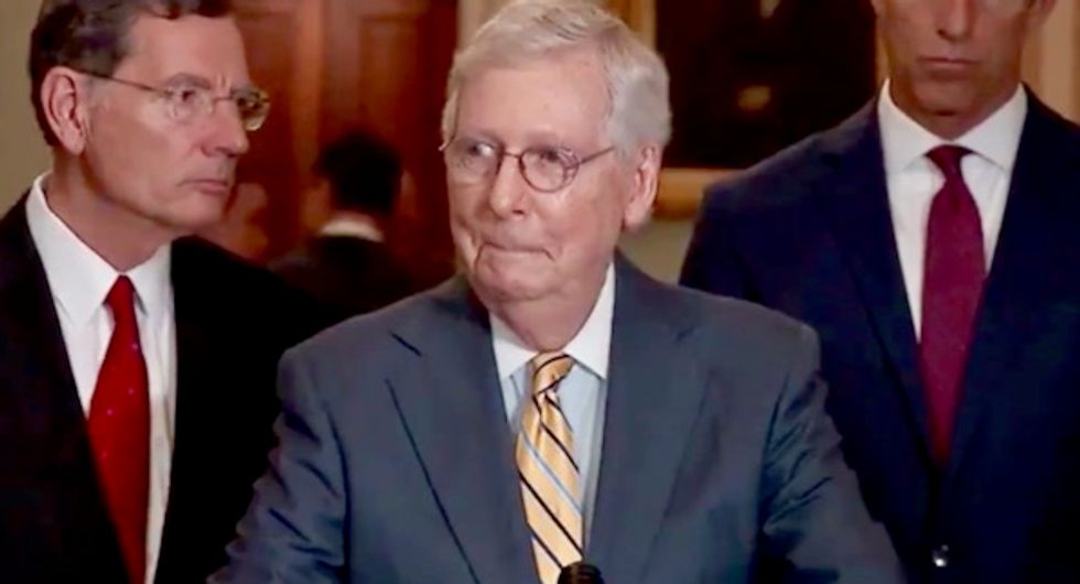 WATCH: Smirking McConnell finds it amusing he and Obama ‘both are the descendants of slave holders’