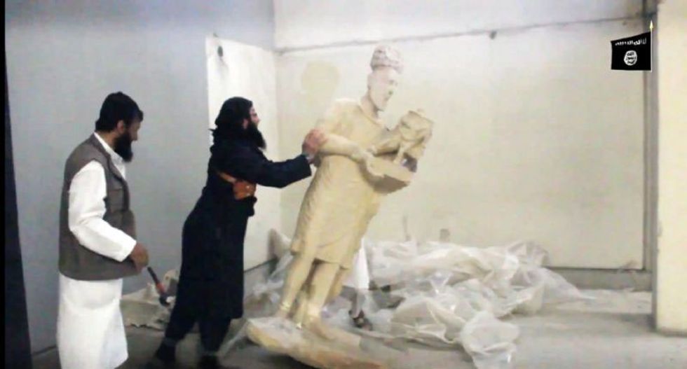 Iraqi forces retake archaeological museum in Mosul that was vandalized by the Islamic State