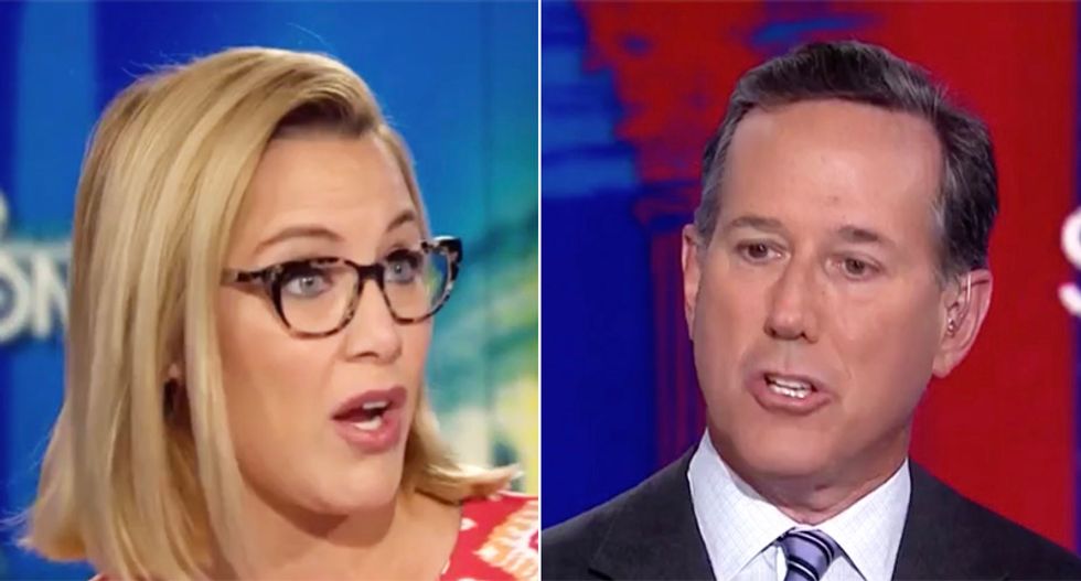 CNN's Santorum gets his butt handed to him by fellow conservative over defense of Trump’s ‘disgusting’ racism