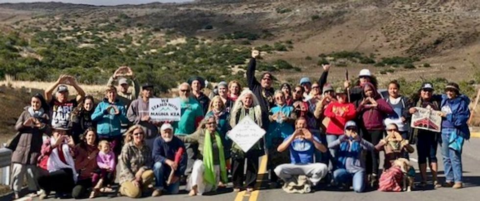 Native Hawaiians continue protest a week after telescope construction was set to start on sacred lan