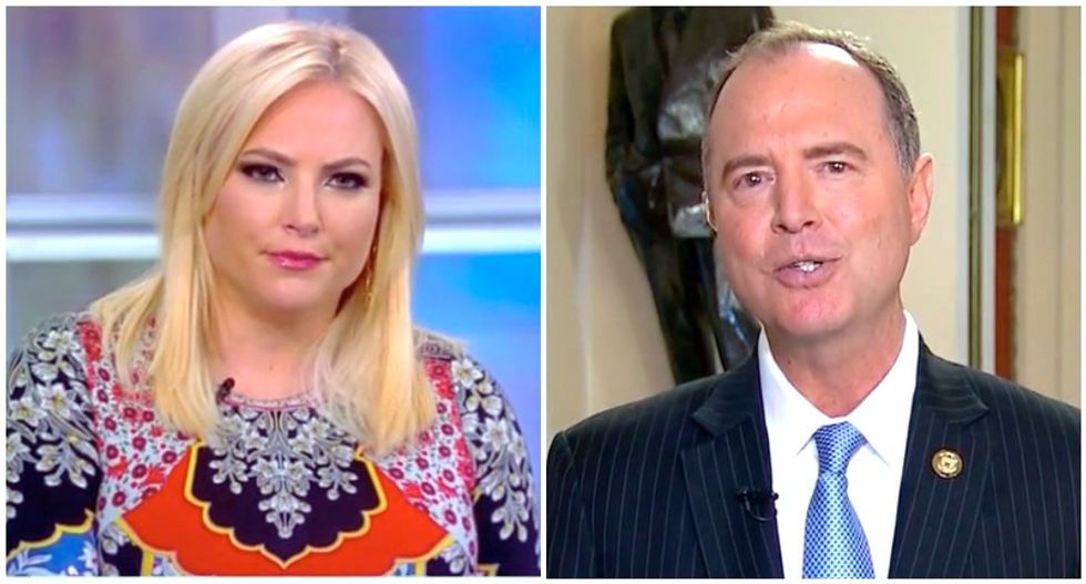 Meghan McCain gets more than she bargained for after demanding 'smoking gun' evidence from Adam Schiff
