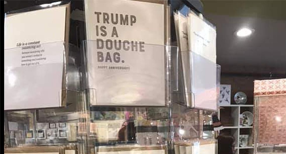Unhinged Trump fans threaten to torch New York paper store over satirical greeting cards