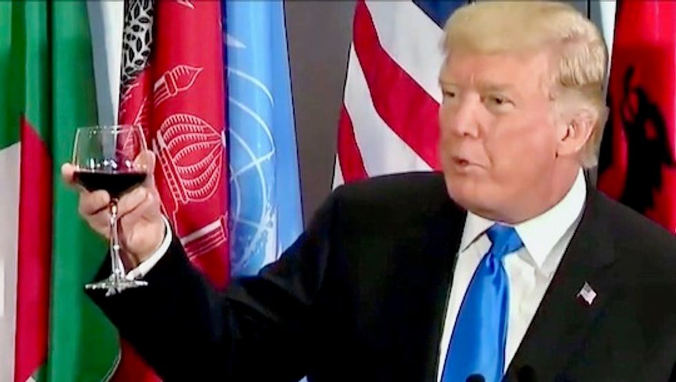 Trump’s bizarre tweet about alcohol is raising many new questions