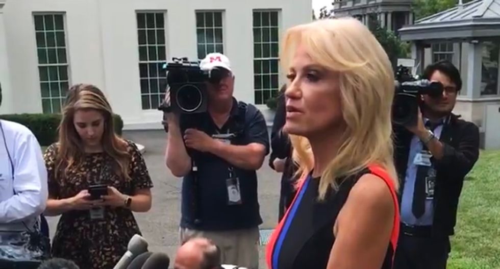 WATCH: Kellyanne Conway snarls US media is no different than Russian hackers in ugly exchange with reporters