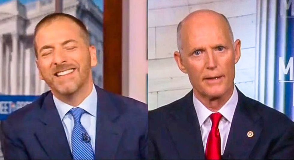 Rick Scott falls apart when asked to condemn Trump's racist attack on Cummings: 'I didn't do the tweet'