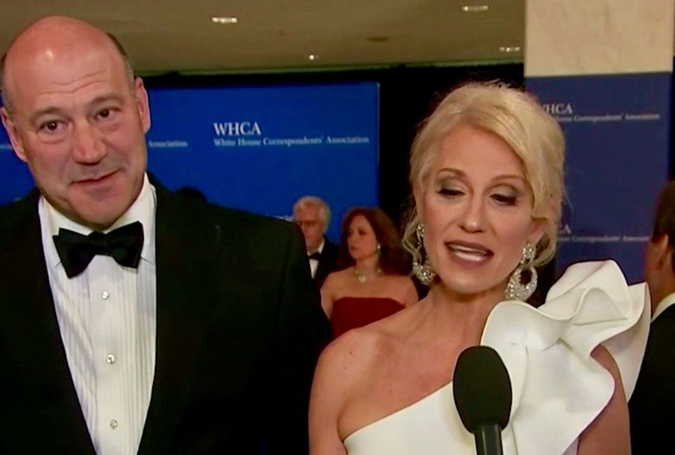 'He cuts out the middleman': Watch Kellyanne Conway throw shade on red carpet at the White House Correspondents' Dinner