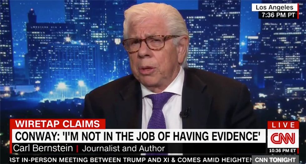 'Let's stop taking her seriously': Carl Bernstein calls on media to ignore Kellyanne Conway