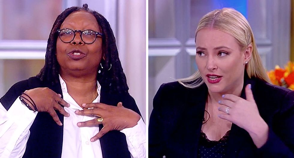 The View's Whoopi Goldberg calls out Meghan McCain for always playing the victim on show