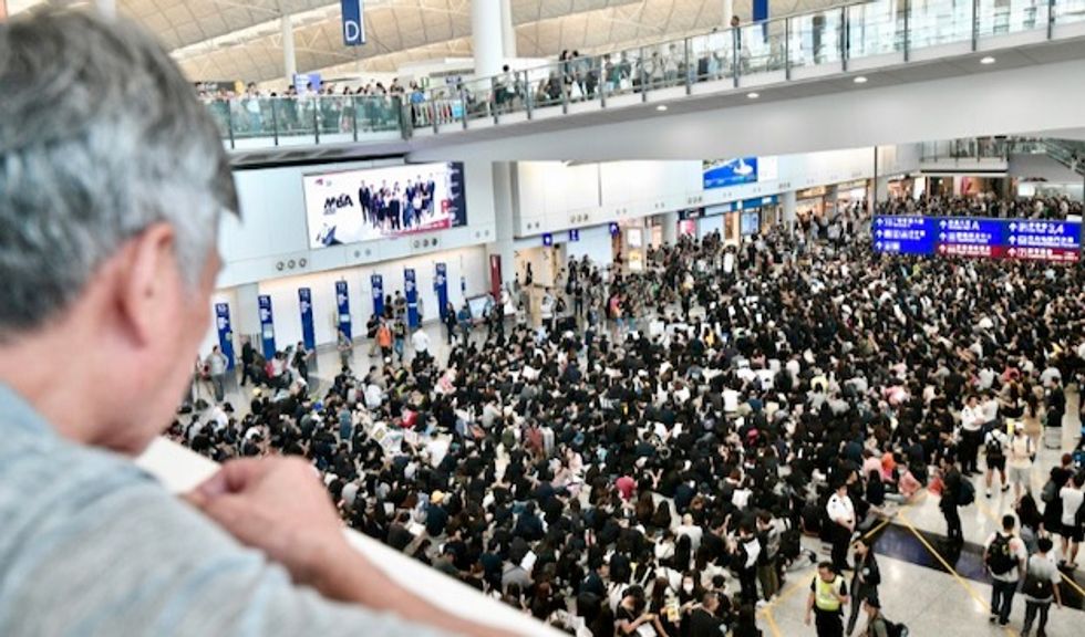 Hong Kong protesters face crucial weekend test after airport setback