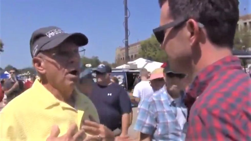 WATCH: Trump voter tells reporter he's not racist because 'I shared my yard with a colored guy'