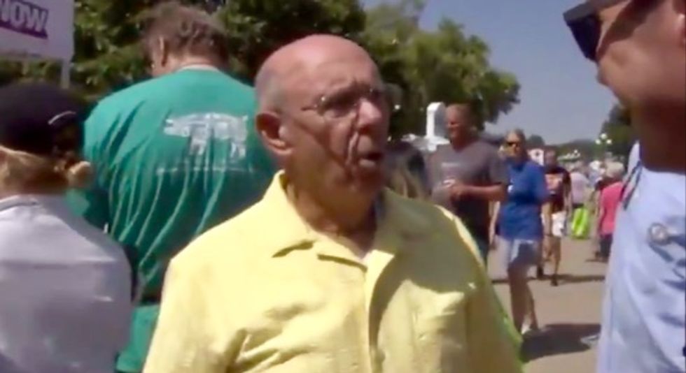 Iowa GOP voter says he’s not racist for voting for Trump: ‘I went to school, shared my dorm with a colored guy’
