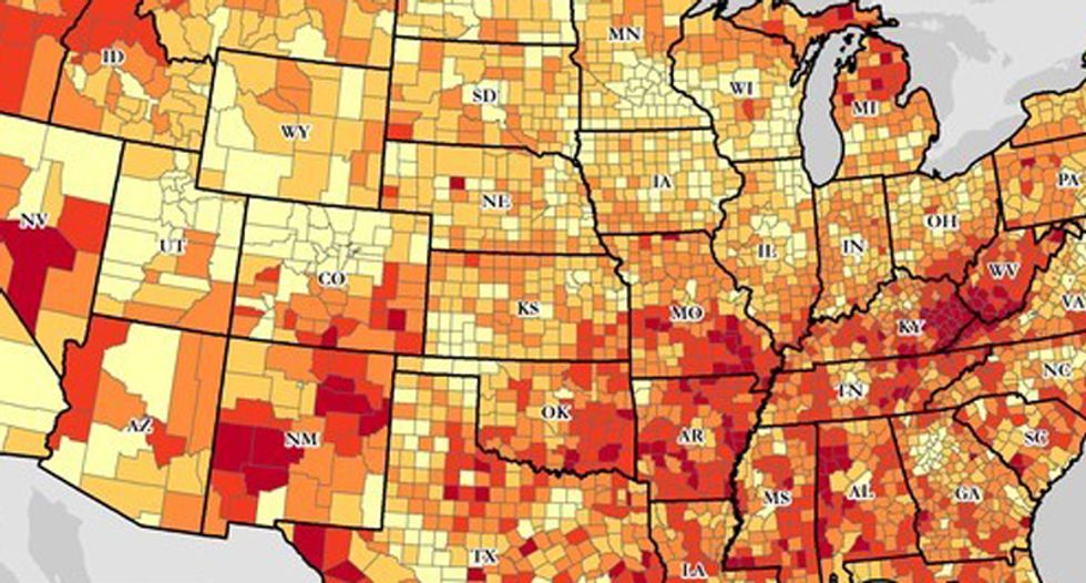 These six charts illustrate the great divide between rural and urban America