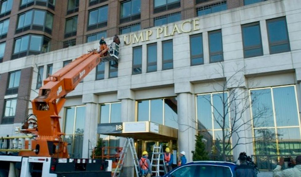 NY judge rules building can dump Trump name