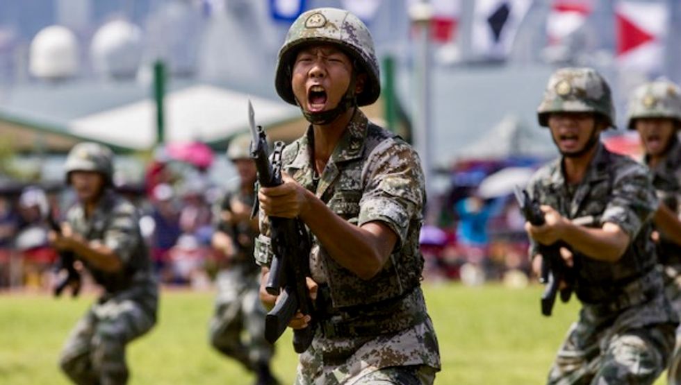 Troops at the border: A Chinese military intervention in Hong Kong?