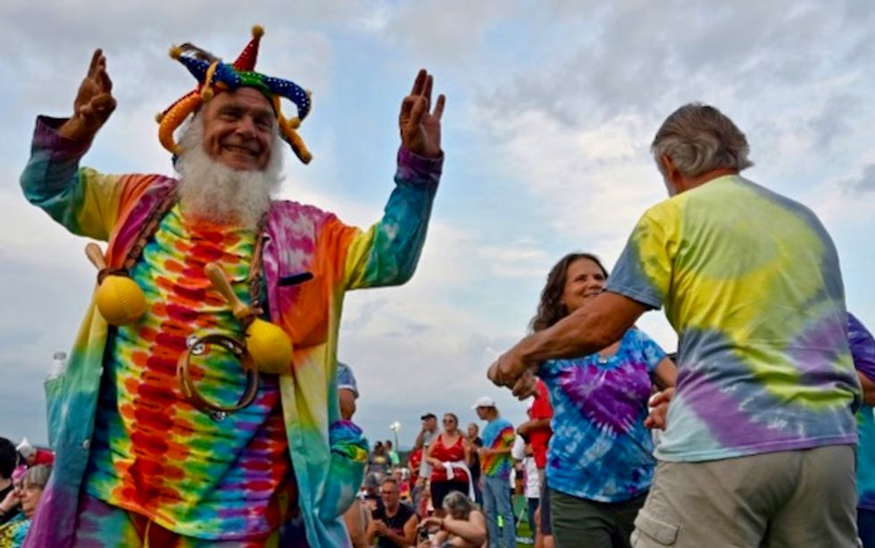 'Don't take the brown antacid': aging hippies flash back to Woodstock
