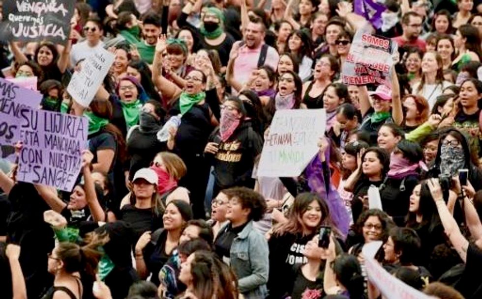 Hundreds of Mexican women protest police rape of teenager