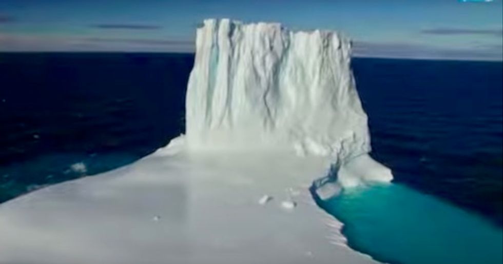 Plastic snow falling in the Arctic