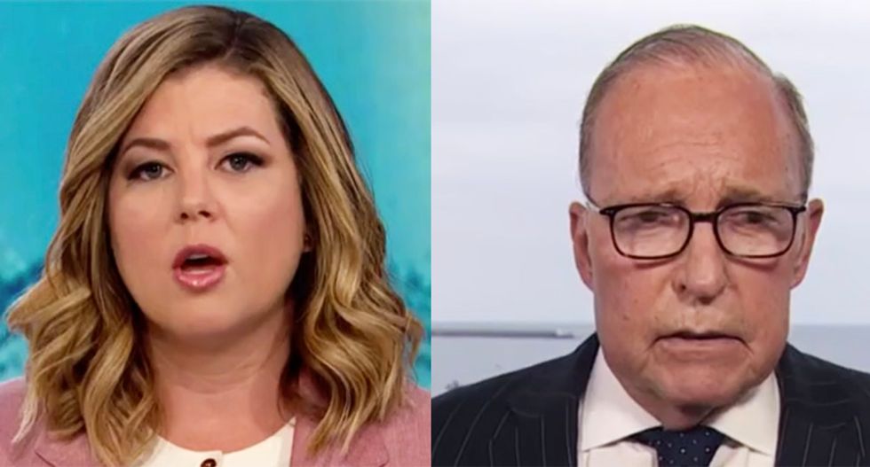 WATCH: Larry Kudlow wilts under barrage of questions about Trump's conflicting trade war comments