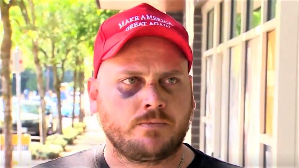 Trump supporter busted for lying about serving in military during angry public tirade captured on camera
