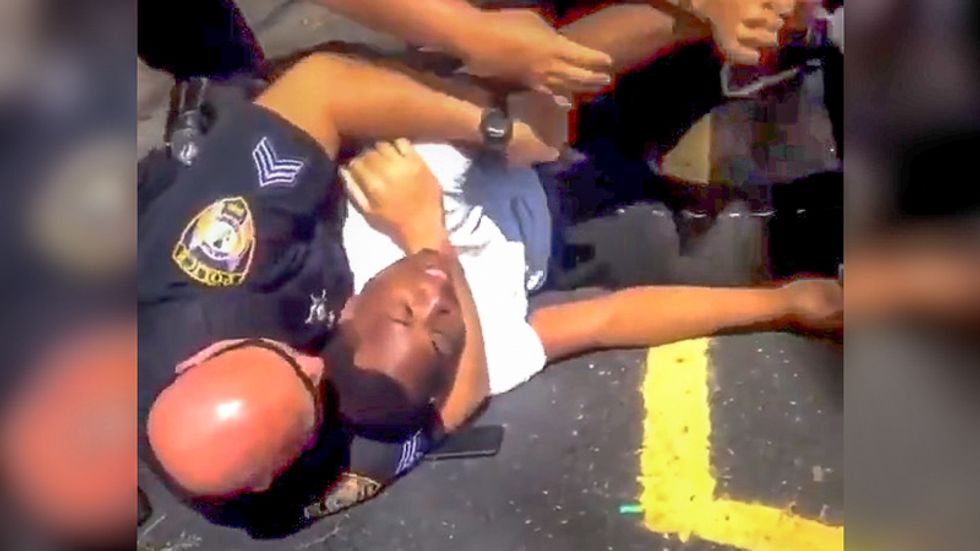 'I can't breathe': Officers caught on video applying chokehold to black man while they Taser him