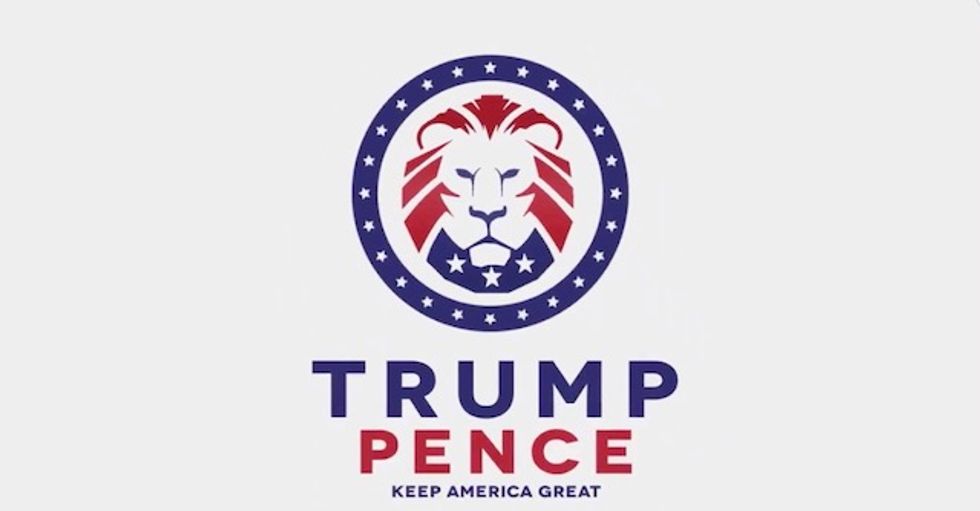 Trump 2020 logo looted from white supremacists