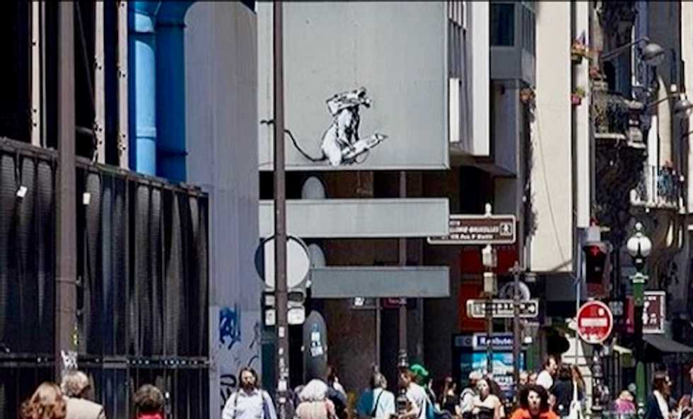 Banksy work stolen from outside Pompidou Centre in Paris