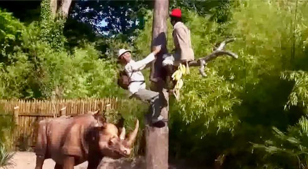 A bunch of bananas and a strong accent: uproar over racist ride in French theme park
