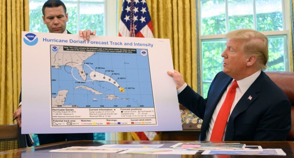 Trump quickly gets rebutted by a senior administration official after denying he ordered staff to go after NOAA weather forecasters