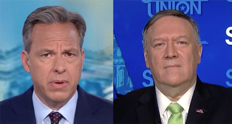 CNN's Tapper grills Pompeo for plan to bring Taliban to Camp David when they're still celebrating 9/11