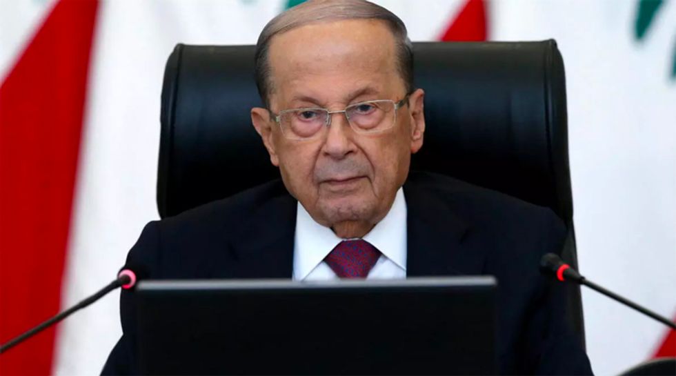 Lebanon president hedges over eventual peace with Israel in interview