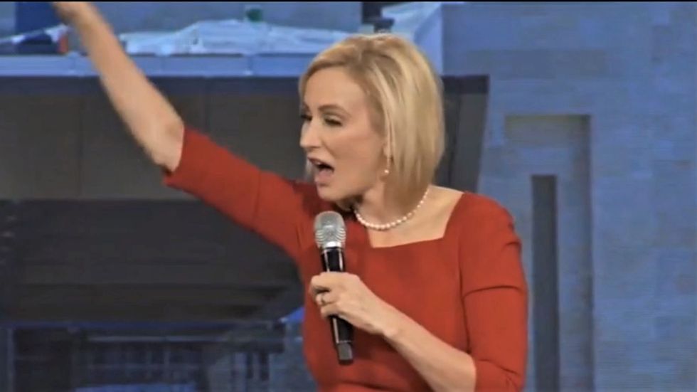 WATCH: Trump’s spiritual adviser screams about Satan, free healthcare, and human trafficking in bonkers sermon