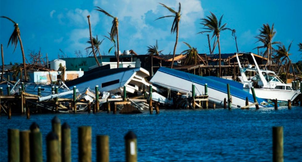 Tropical Storm Humberto dumps rain on hurricane-hit Bahamas