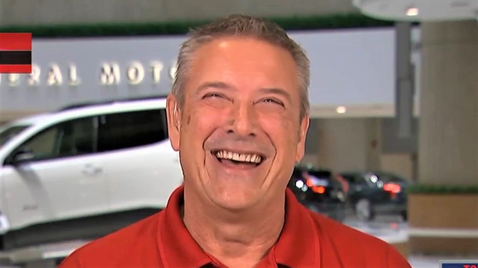 Union official can only laugh when MSNBC host asks if he'd like Trump to mediate negotiations with GM