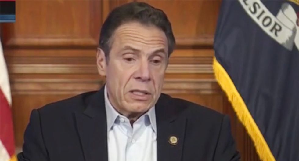 WATCH: Andrew Cuomo uses Peter Navarro's pandemic numbers to bury pro-Trump conspiracy mongers pushing opening up US