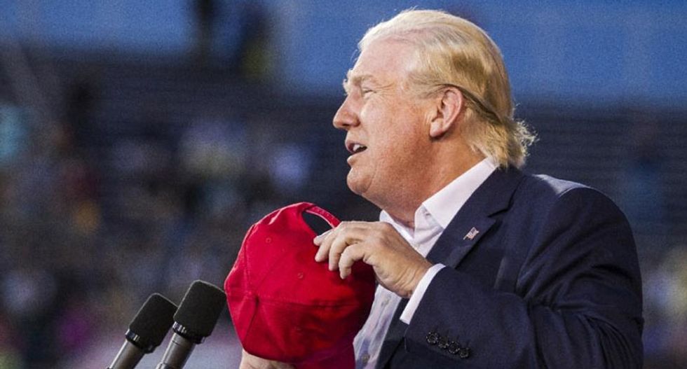 Trump supporters chant 'four more years' -- while he lies about winning Georgia at first rally since Biden won