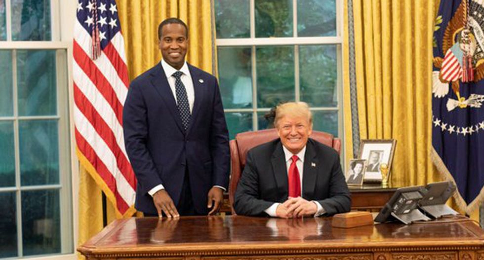 GOP Senate candidate is worried he’ll lose if 2020 is a referendum on Donald Trump