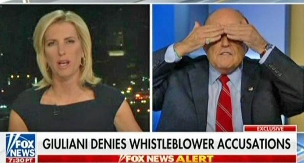 Watch Rudy Giuliani throw Mike Pompeo under the bus during latest Fox News appearance