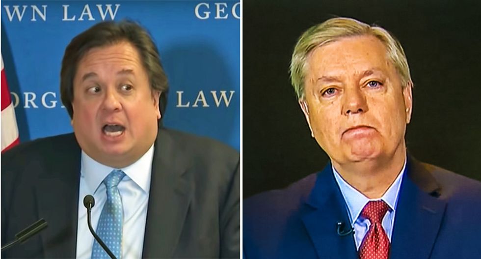 George Conway launches epic tweetstorm obliterating Lindsey Graham's 'pure garbage' defense of Trump