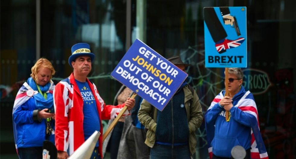 UK's Johnson rallies party with vow to 'get Brexit done'