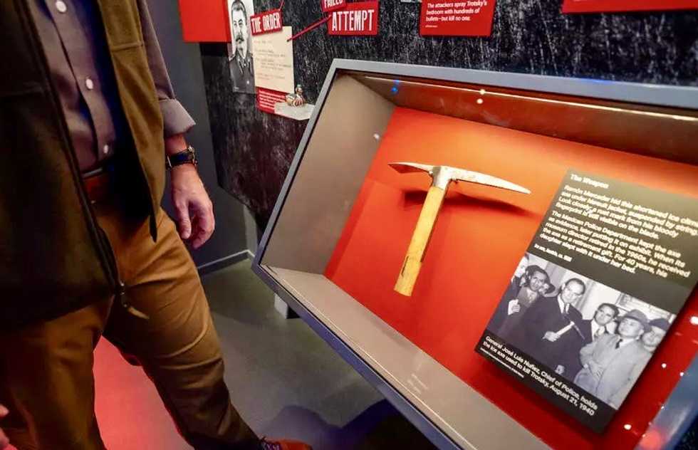 The axe that killed Leon Trotsky now a museum exhibit