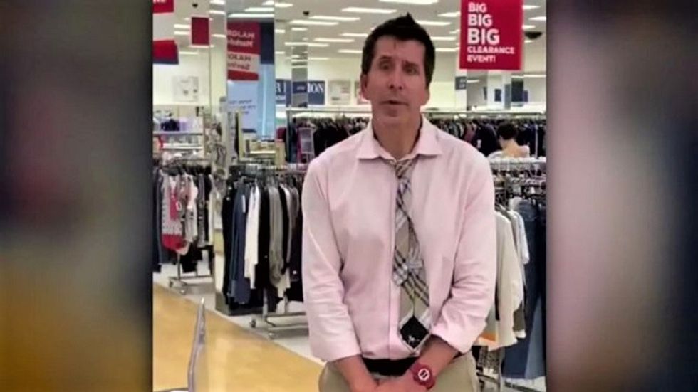 WATCH: Anti-masker goes on bigoted rant then unzips his pants in department store meltdown