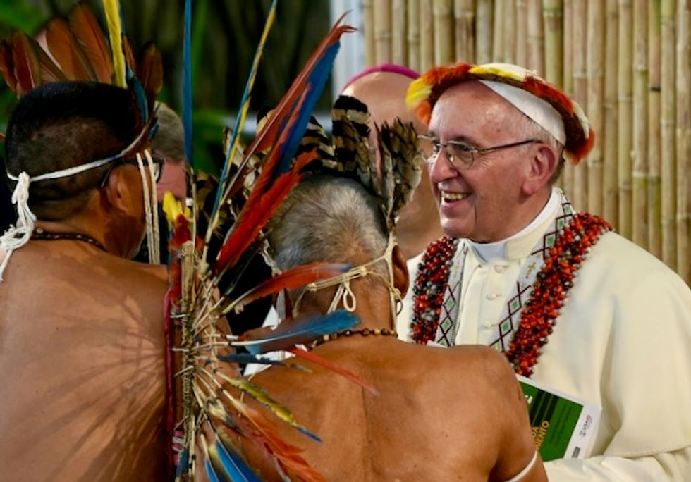 Pope blames Amazon fires on destructive 'interests'