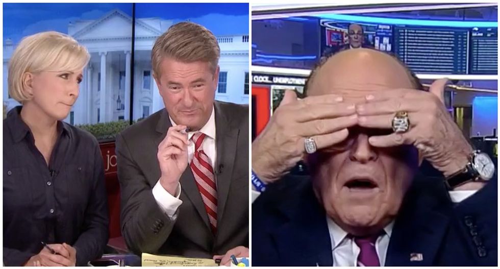 'Two words -- not well': MSNBC's Morning Joe and Mika cringe at Rudy Giuliani's Fox News meltdown