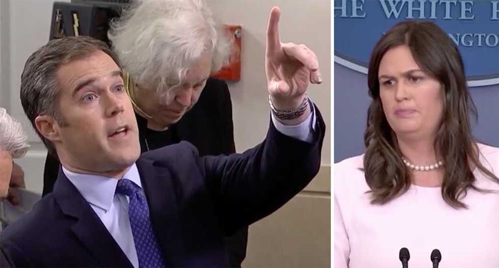 Reporter suggests Sarah Sanders barely has any credibility left after combative exchange in White House briefing