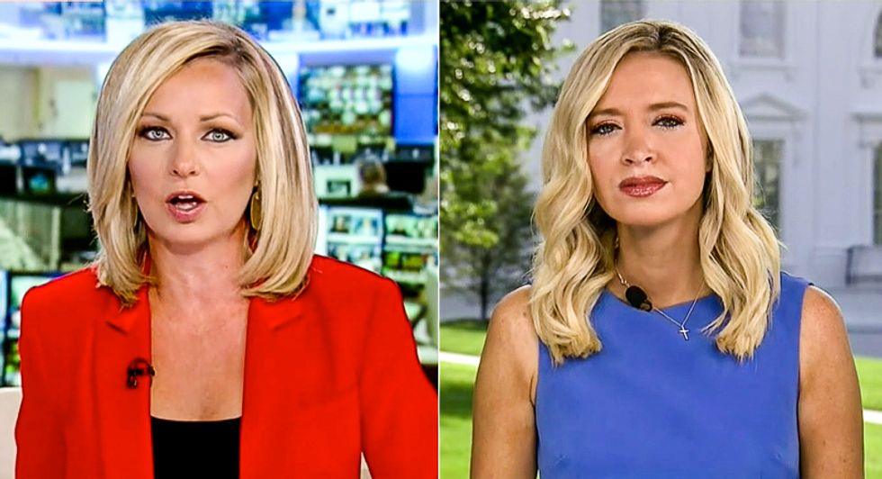'Good hardworking people': Kayleigh McEnany defends Trump's praise of QAnon as she's grilled on Fox News