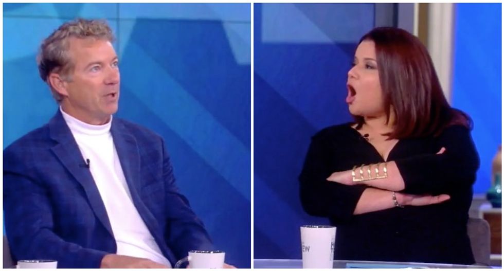 Rand Paul gets laughed off the stage by The View crowd: 'Our audience says that's not true!'
