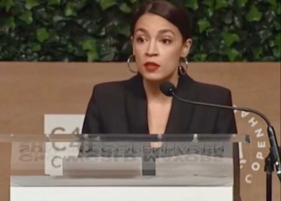 Applause at global summit as Ocasio-Cortez calls climate crisis 'consequence of our unsustainable way of life'