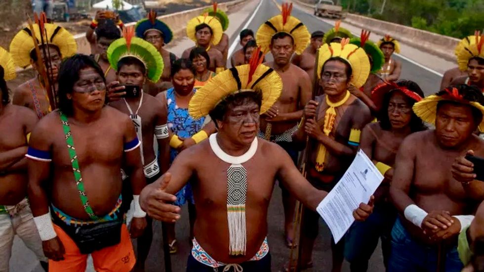 Amazon indigenous protesters vow indefinite roadblock