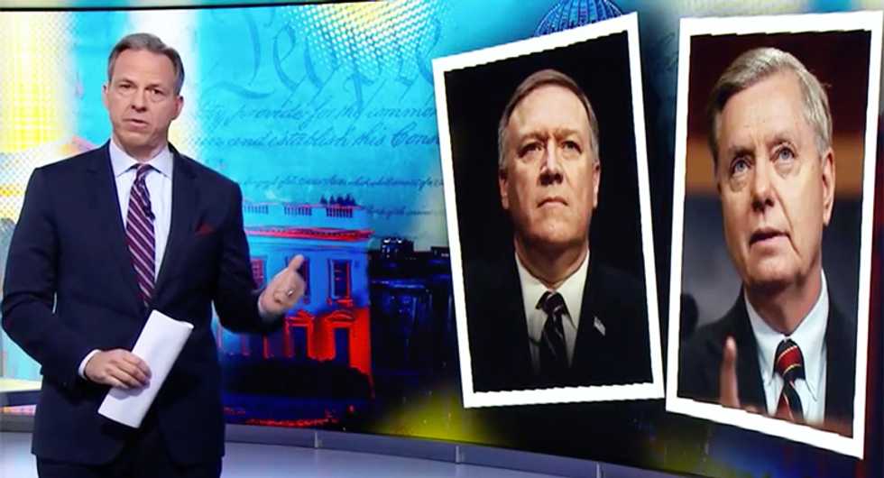 CNN's Tapper expertly nails Lindsey Graham and Pompeo for Trump cover-up after pushing congressional oversight