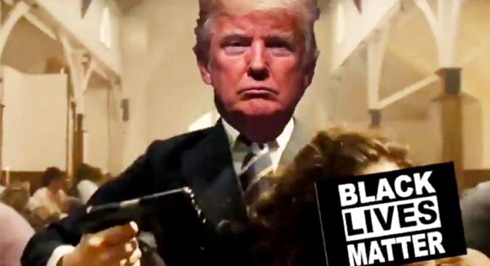 Internet horrified by video showing Trump going on church shooting spree: 'Disgusting -- but not surprising'